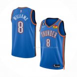 Maillot Oklahoma City Thunder Jalen Williams NO 8 Icon Bleu