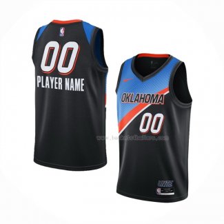 Maillot Oklahoma City Thunder Personnalise Ville 2021 Noir