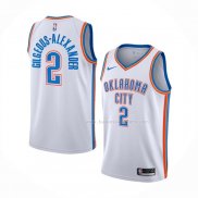 Maillot Oklahoma City Thunder Shai Gilgeous-Alexander NO 2 Association Blanc