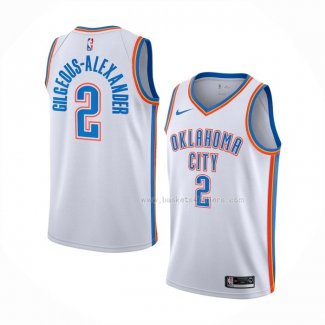 Maillot Oklahoma City Thunder Shai Gilgeous-Alexander NO 2 Association Blanc