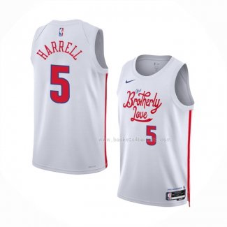 Maillot Philadelphia 76ers Montrezl Harrell NO 5 Ville 2022-23 Blanc