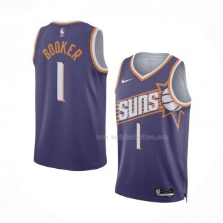 Maillot Phoenix Suns Devin Booker NO 1 Icon 2023-24 Volet