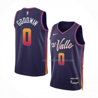 Maillot Phoenix Suns Jordan Goodwin NO 0 Ville 2023-24 Volet