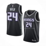 Maillot Sacramento Kings Buddy Hield NO 24 Statement Noir