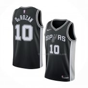 Maillot San Antonio Spurs Demar Derozan NO 10 Icon Noir