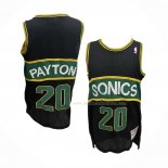 Maillot Seattle Supersonics Gary Payton NO 20 Mitchell & Ness 1994-95 Noir