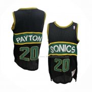 Maillot Seattle Supersonics Gary Payton NO 20 Mitchell & Ness 1994-95 Noir