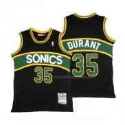 Maillot Seattle Supersonics Kevin Durant NO 35 Mitchell & Ness 2007-08 Noir