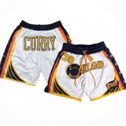 Short Golden State Warriors Stephen Curry 2022 NBA Finals Blanc