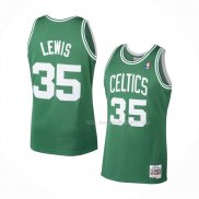 Maillot Boston Celtics Reggie Lewis NO 35 Mitchell & Ness 1987-88 Vert