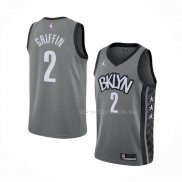 Maillot Brooklyn Nets Blake Griffin NO 2 Statement 2021 Gris