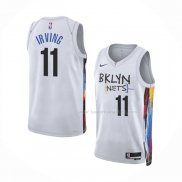 Maillot Brooklyn Nets Kyrie Irving NO 11 Ville 2022-23 Blanc