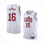 Maillot Cleveland Cavaliers Cedi Osman NO 16 Association 2022-23 Blanc