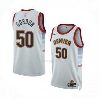 Maillot Denver Nuggets Aaron Gordon NO 50 Ville 2022-23 Blanc