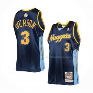 Maillot Denver Nuggets Allen Iverson NO 3 Mitchell & Ness 2006-07 Bleu2