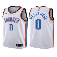 Maillot Enfant Oklahoma City Thunder Russell Westbrook NO 0 Association 2017-18 Blanc