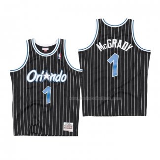 Maillot Enfant Orlando Magic Tracy McGrady NO 1 Hardwood Classics Throwback Noir