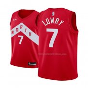 Maillot Enfant Toronto Raptors Kyle Lowry NO 7 Earned 2018-19 Rouge