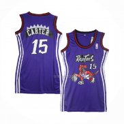 Maillot Femme Toronto Raptors Vince Carter NO 15 Volet