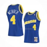 Maillot Golden State Warriors Chris Webber NO 4 Mitchell & Ness 1993-94 Bleu