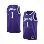 Maillot Los Angeles Lakers D'angelo Russell NO 1 Ville 2021-22 Volet