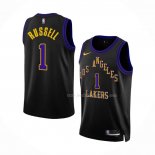 Maillot Los Angeles Lakers D'angelo Russell NO 1 Ville 2023-24 Noir