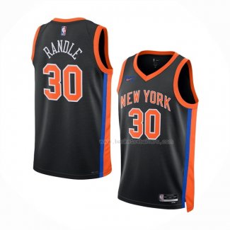 Maillot New York Knicks Julius Randle NO 30 Ville 2022-23 Noir