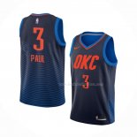 Maillot Oklahoma City Thunder Chris Paul NO 3 Statement Bleu