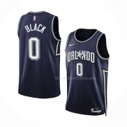 Maillot Orlando Magic Anthony Black NO 0 Ville 2023-24 Bleu