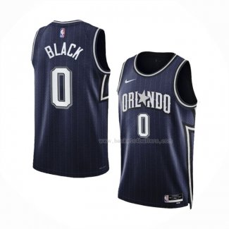 Maillot Orlando Magic Anthony Black NO 0 Ville 2023-24 Bleu