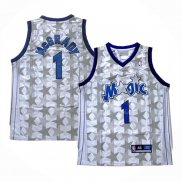 Maillot Orlando Magic Tracy McGrady NO 1 Retro Blanc