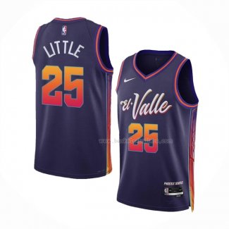 Maillot Phoenix Suns Nassir Little NO 25 Ville 2023-24 Volet