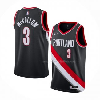 Maillot Portland Trail Blazers C.j. Mccollum NO 3 Icon 2020-21 Noir