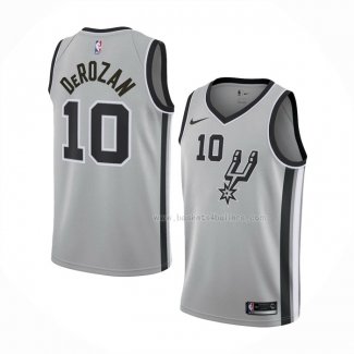 Maillot San Antonio Spurs Demar Derozan NO 10 Statement 2019-20 Gris