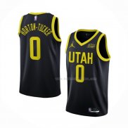 Maillot Utah Jazz Talen Horton-tucker NO 0 Statement 2022-23 Noir