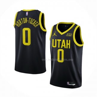 Maillot Utah Jazz Talen Horton-tucker NO 0 Statement 2022-23 Noir