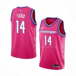 Maillot Washington Wizards Isaiah Todd NO 14 Ville 2022-23 Rosa