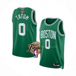 Maillot Boston Celtics Jayson Tatum NO 0 Icon 2022 NBA Finals Vert