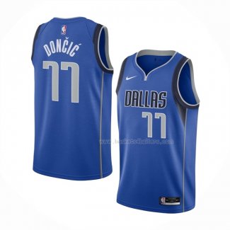 Maillot Dallas Mavericks Luka Doncic NO 77 Icon 2020-21 Bleu