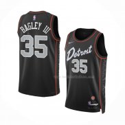 Maillot Detroit Pistons Marvin Bagley III NO 35 Ville 2023-24 Noir