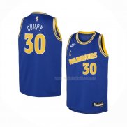 Maillot Enfant Golden State Warriors Stephen Curry NO 30 Classic 2022-23 Bleu