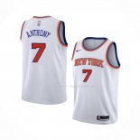 Maillot Enfant New York Knicks Carmelo Anthony NO 7 Association Blanc