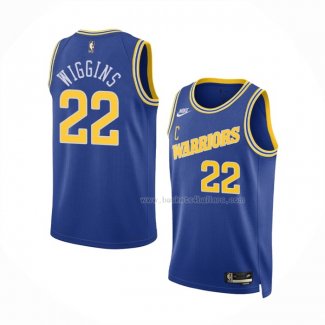 Maillot Golden State Warriors Andrew Wiggins NO 22 Classic 2022-23 Bleu