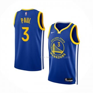 Maillot Golden State Warriors Jordan Poole NO 3 Icon 2022-23 Bleu