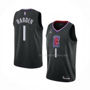 Maillot Los Angeles Clippers James Harden NO 1 Statement 2021-22 Noir