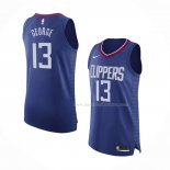 Maillot Los Angeles Clippers Paul George NO 13 Icon 2020-21 Authentique Bleu