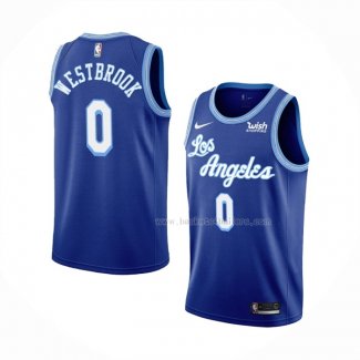 Maillot Los Angeles Lakers Russell Westbrook NO 0 Hardwood Classic 2021-2022 Bleu