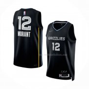 Maillot Memphis Grizzlies Ja Morant NO 12 Select Series Noir