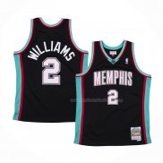 Maillot Memphis Grizzlies Jason Williams NO 2 Hardwood Classics Throwback Noir