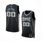 Maillot Memphis Grizzlies Personnalise Ville 2022-23 Noir